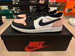 Nike Air Jordan 1 Low Bleached Coral US10,5/EU44,5, Kleding | Heren, Schoenen, Wit, Ophalen of Verzenden, Nike Air Jordan, Sneakers of Gympen
