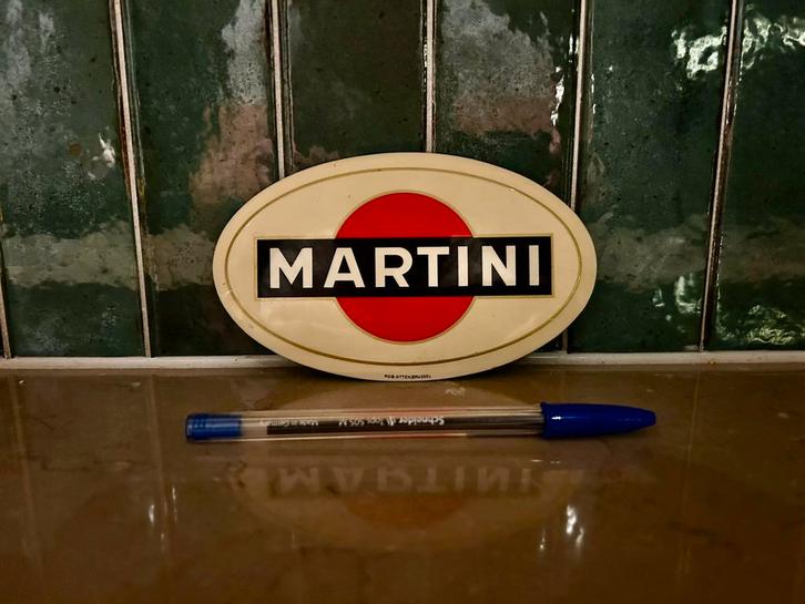 Glacoide martini vermouth rob otten, Verzamelen, Merken en Reclamevoorwerpen, Gebruikt, Reclamebord, Ophalen