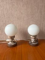 2 vintage w germany tafellampen jaren 70, Ophalen of Verzenden, Zo goed als nieuw, Minder dan 50 cm
