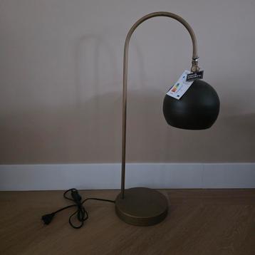 Nieuwe hoge bureaulamp zwart goud 70cm- 60% korting  beschikbaar voor biedingen
