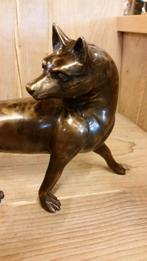 VOS / 40 cm breed / bronzen beeld, Ophalen of Verzenden, Beeldje of Figuurtje