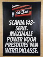 Scania 143 Brochure ca 1989 - Front & Torpedo T143 V8, Ophalen, Zo goed als nieuw, Overige merken, Scania