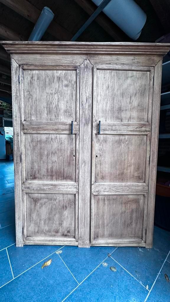 Koloniale Kast met Deuren, Huis en Inrichting, Kasten | Kledingkasten, Gebruikt, 150 tot 200 cm, 100 tot 150 cm, 25 tot 50 cm