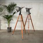 Industriële stalamp, vintage lamp, industrieel, oude lampen, Ophalen, Gebruikt, 150 tot 200 cm
