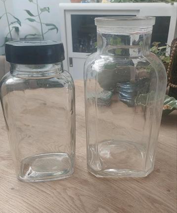 Tonnema snoeppot bakelieten deksel +grote glazen snoeppot  beschikbaar voor biedingen