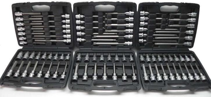 E-Torx Dop- bitset 88dlg. - 3 koffers - Nieuw, Auto diversen, Autogereedschap, Nieuw, Ophalen of Verzenden