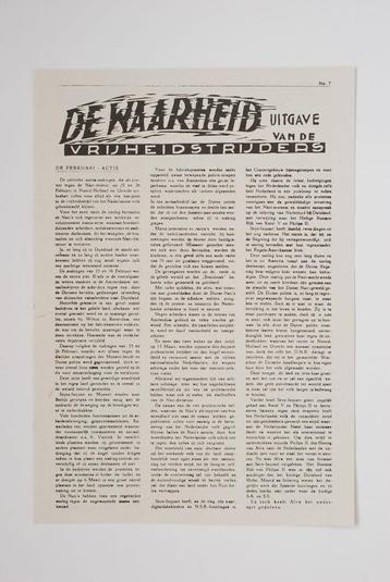 Februari 1941 - De Waarheid no. 7 | Heruitgave 1994 beschikbaar voor biedingen