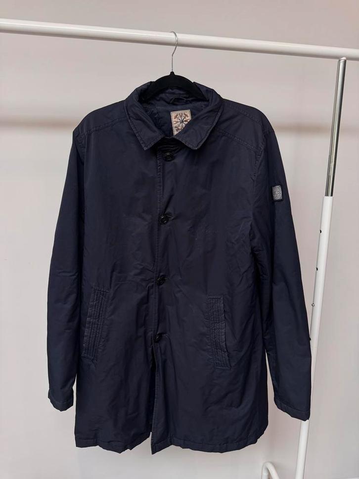 D'STREZZED Jas - Maat L - Blauw, Kleding | Heren, Jassen | Zomer, Gedragen, Maat 52/54 (L), Blauw, Ophalen of Verzenden