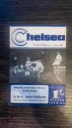 Programma Chelsea-DWS Amsterdam 23 oktober 1968, Boek of Tijdschrift, Overige binnenlandse clubs, Ophalen of Verzenden, Zo goed als nieuw