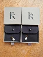 Nieuw! 2 x Nadine Kieft oorbellen 9 k Goud / Zoetwaterparel, Ophalen of Verzenden, Nieuw, Goud, Goud