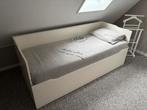 Één/twee persoons bed, Gebruikt, Wit, Modern wit, Tweepersoons