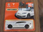 Matchbox Tesla Model S wit, Hobby en Vrije tijd, Modelauto's | Overige schalen, Nieuw, Ophalen of Verzenden, Auto