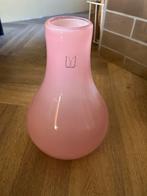 Roze glazen vaas, Ophalen, Gebruikt, Glas, Minder dan 50 cm