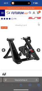 ELITE NOVO FIETSTRAINER MET TRAINERMAT EN VOORWIELSTEUN, Sport en Fitness, Wielrennen, Ophalen of Verzenden, Zo goed als nieuw