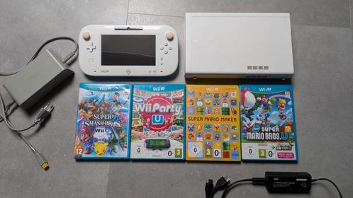 Nintendo Wii U Compleet met Games, Spelcomputers en Games, Spelcomputers | Nintendo Wii U, Gebruikt, Met 1 controller, Met games
