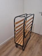 Inklap/vouwbed op wieltjes, Huis en Inrichting, Slaapkamer | Slaapbanken, Ophalen, Gebruikt, 90 cm, Eenpersoons