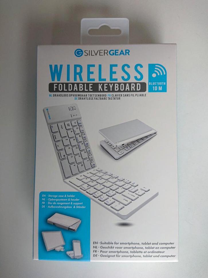 SilverCrest Toetsenbord | Opvouwbaar, Draadloos, Bluetooth, Computers en Software, Toetsenborden, Nieuw, Qwerty, Draadloos, Opvouwbaar
