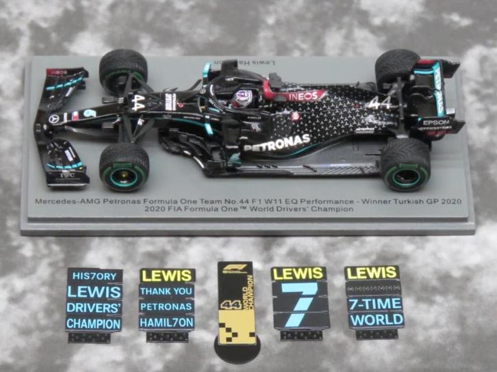 ✅ Lewis Hamilton 1:43 Winner Turkish GP 2020 GP S6488 W11 F1, Verzamelen, Automerken, Motoren en Formule 1, Nieuw, Formule 1, Ophalen of Verzenden