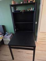 Mat zwarte Ikea Ivar Stelling met Klapbureau 30cm diep, Ophalen, 25 tot 50 cm, 50 tot 100 cm, Minder dan 100 cm