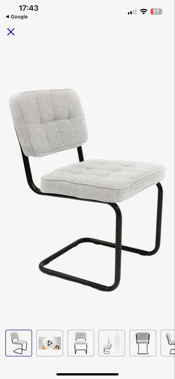 Kick Stoel buisframe Yves wit - Stijlvol en Comfortabel beschikbaar voor biedingen