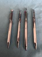 Vierkleuren Balpen Staal / Verchroomd Vier stuks, Ophalen of Verzenden, Gebruikt, Balpen, Overige merken