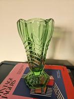 Art Deco vaas – 1930 – George Davidson – groen uranium, Ophalen of Verzenden