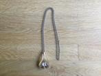 Zilveren hanger aan lange ketting. Gemerkt 835, Ophalen of Verzenden, Zo goed als nieuw, Zilver