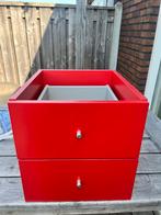 Ikea Kallac inzet 2 lades rood, Huis en Inrichting, Kasten | Ladekasten, Ophalen, 25 tot 50 cm, Minder dan 100 cm