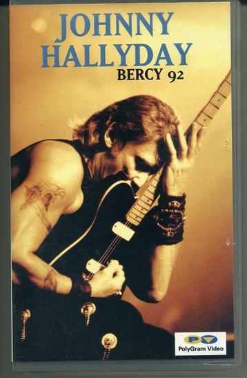 Johnny Hallyday Bercy 92 live concert 24 nrs VHS ZEER MOOI beschikbaar voor biedingen