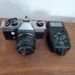 Spiegelreflexcamera analoog Praktica MTL 5  met Flitser, Verzenden, Gebruikt, Spiegelreflex, Overige Merken