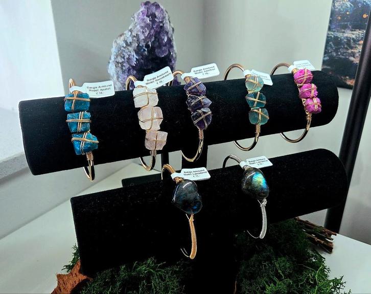 Edelsteen Bangles, Sieraden, Tassen en Uiterlijk, Armbanden, Nieuw, Met edelsteen, Ophalen of Verzenden