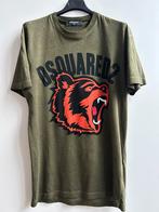 DSQUARED shirt legergroen met print mt XS