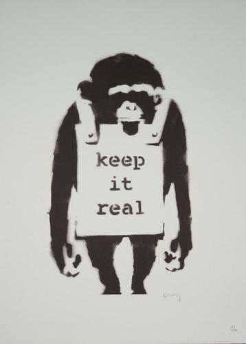 Banksy - keep it real beschikbaar voor biedingen