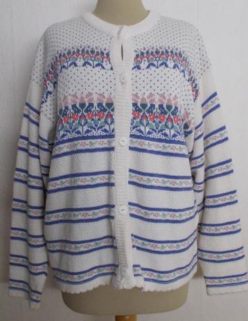 Lief folklore wit print vestje! L/XL beschikbaar voor biedingen