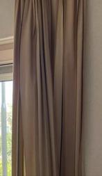 2 paar gestreepte gordijnen, Ophalen of Verzenden, Zo goed als nieuw, Beige, 200 cm of meer