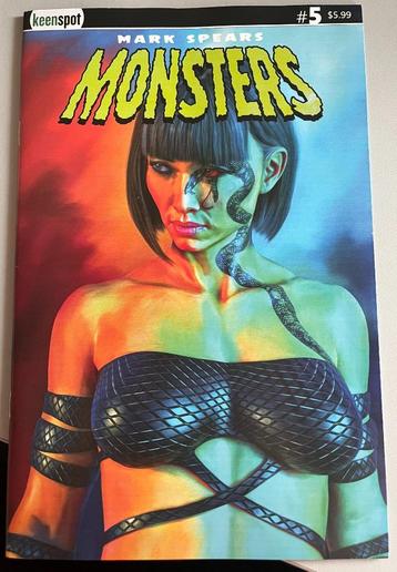 Mark Spears Monsters #5 cover E Girl with the Snake Tattoo v beschikbaar voor biedingen