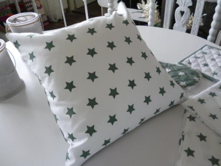 Kerst kussen met sterren, Diversen, Kerst, Nieuw, Ophalen of Verzenden