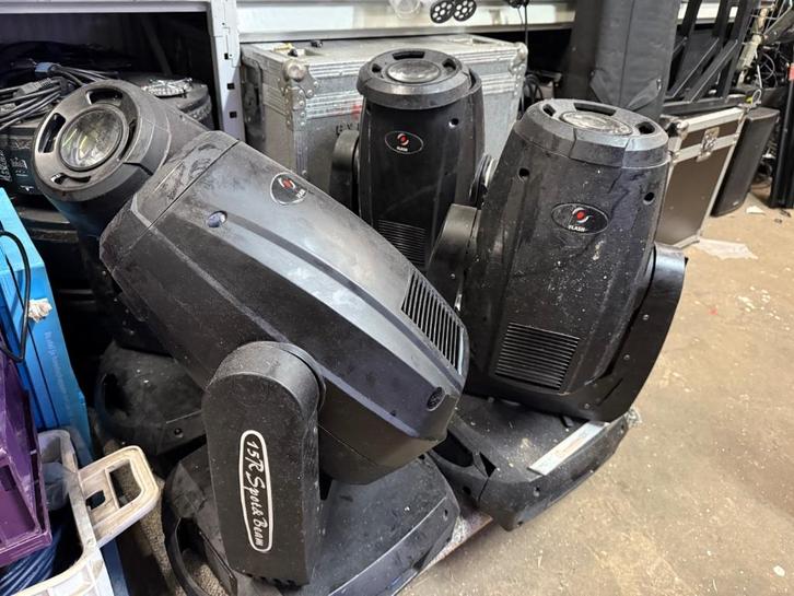 4x 15R Spot & Beam Movingheads, Muziek en Instrumenten, Licht en Laser, Gebruikt, Licht, Kleur, Stroboscoopeffect, Ophalen