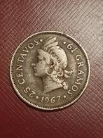 25 centavos 1967 Dominicaanse republiek, Ophalen of Verzenden, Midden-Amerika, Losse munt