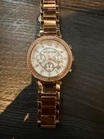 goud kleurig Michael Kors horloge incl doos, Sieraden, Tassen en Uiterlijk, Horloges | Dames, Overige merken, Staal, Staal, Polshorloge