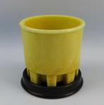 A.D. Copier Leerdam -graniver pot met originele onderschotel, Antiek en Kunst, Ophalen of Verzenden
