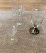 Set van 3 antieke borrelglaasjes, Ophalen of Verzenden, Zo goed als nieuw, Borrel- of Shotglas