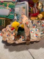 Zeer Oude Pasen Dresdner Pappe Schaal, Diversen, Pasen, Gebruikt, T, Ophalen of Verzenden, N