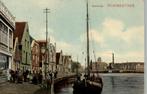 Wormerveer Zaanweg schip en volk op de kade, Verzamelen, Verzenden, Voor 1920, Ongelopen, Noord-Holland