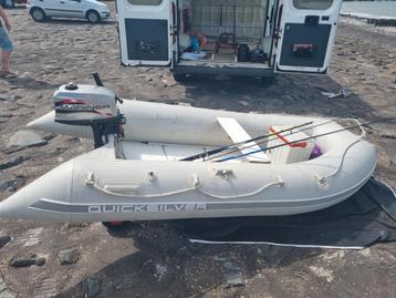 Quicksilver 360 rubberboot met MARINER 5PK motor TOP STAAT!! beschikbaar voor biedingen