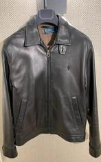 Ralph Lauren bomber jas leer, Ophalen of Verzenden, Zo goed als nieuw, Maat 46 (S) of kleiner, Zwart