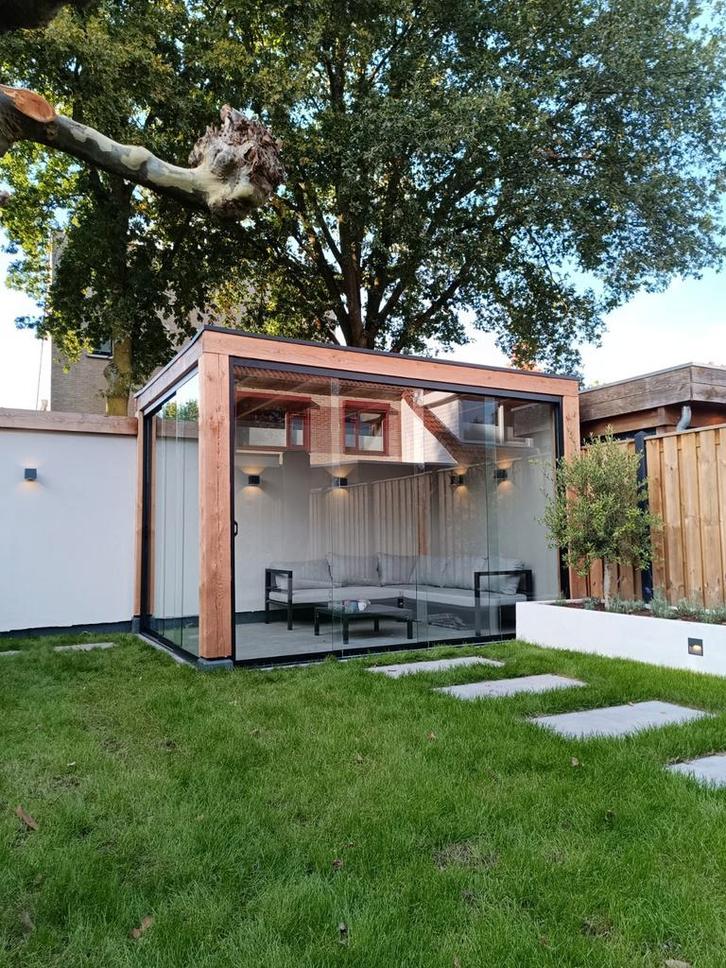 Glazen Schuifwanden vanaf € 700,- incl plaatsen, Doe-het-zelf en Verbouw, Glas en Ramen, Nieuw, Ophalen of Verzenden