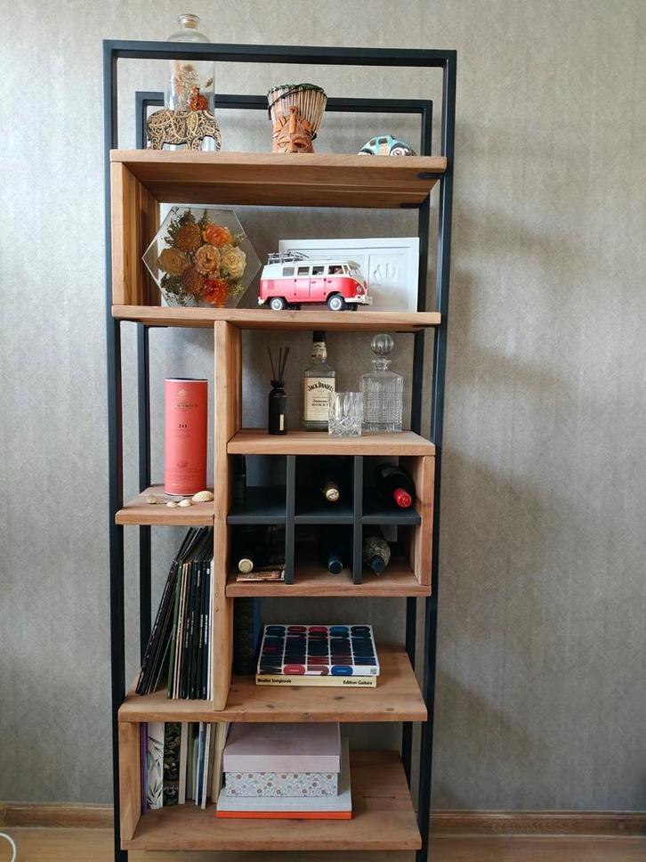 Henders & Hazel Quebec Boekenkast - Kikar Hout, Huis en Inrichting, Kasten | Boekenkasten, Zo goed als nieuw, Ophalen