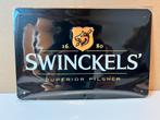 Blikken bordje swinckels bier 20x30cm, Verzamelen, Ophalen of Verzenden, Nieuw, Reclamebord, Plaat of Schild, Bavaria