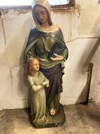 Groot oud/antiek gipsen kerkbeeld 120 cm hoog, Antiek en Kunst, Antiek | Religie, Ophalen of Verzenden